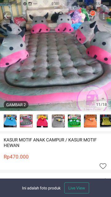 Kasur Motif Anak Campur / Kasur Motif Hewan
