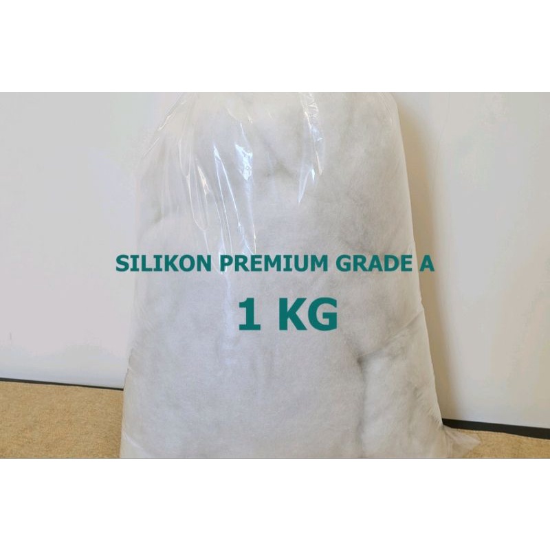 SILIKON SIPER ((GREAT A))..isian Bantal/guling/Boneka...Kemasan 1 kg /0,5 kg..Super