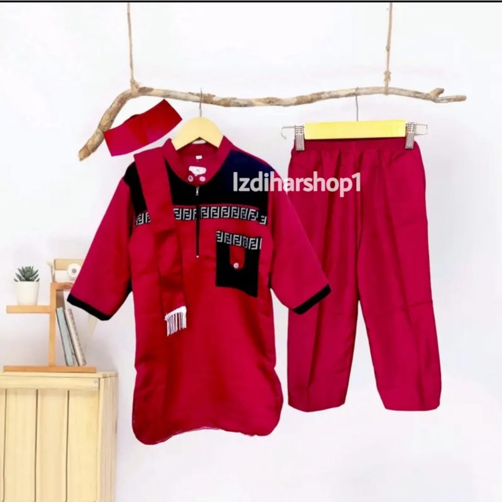 koko sultan koko anak laki-laki usia 1-12 Thn baju muslim koko muslim anak koko anak satu set koko