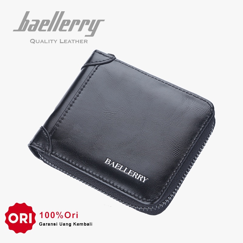 BAELLERRY D3125 Dompet Pria Dompet Pendek Bahan Kulit PU Leather Premium WATCHKITE WKOS