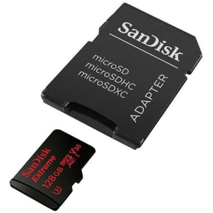 SANDISK EXTREME MICRO SD CARD 128GB 100MBPS - GARANSI RESMI