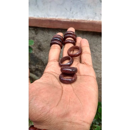 Cincin kayu galih asem super kehitaman asli tenggelam bisa req.size