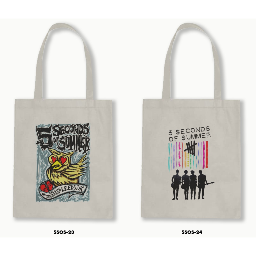 TOTE BAG BLACU  - 5 SECOND OF SUMMER / 5SOS 02