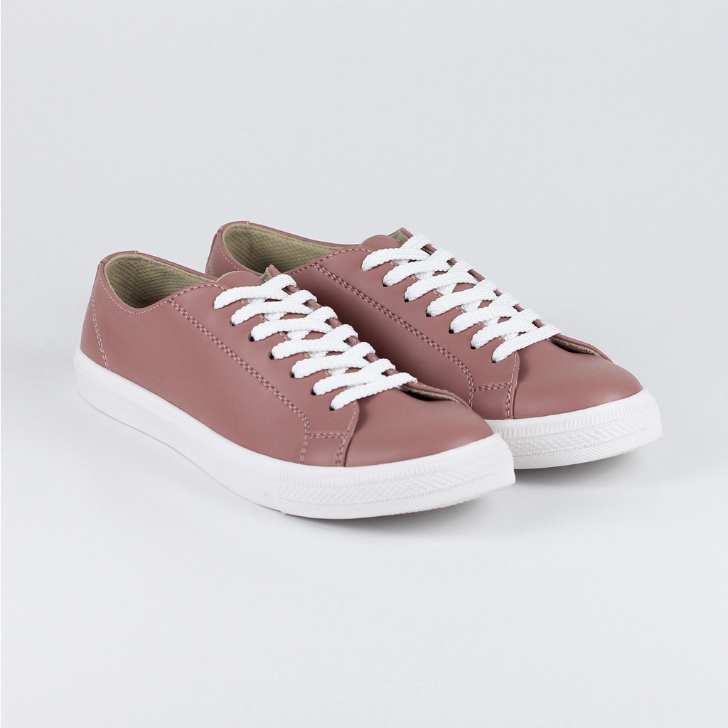 ELVRA - Sepatu Sneakers Sepatu Wanita Kasual Casual - LUNA Peach White