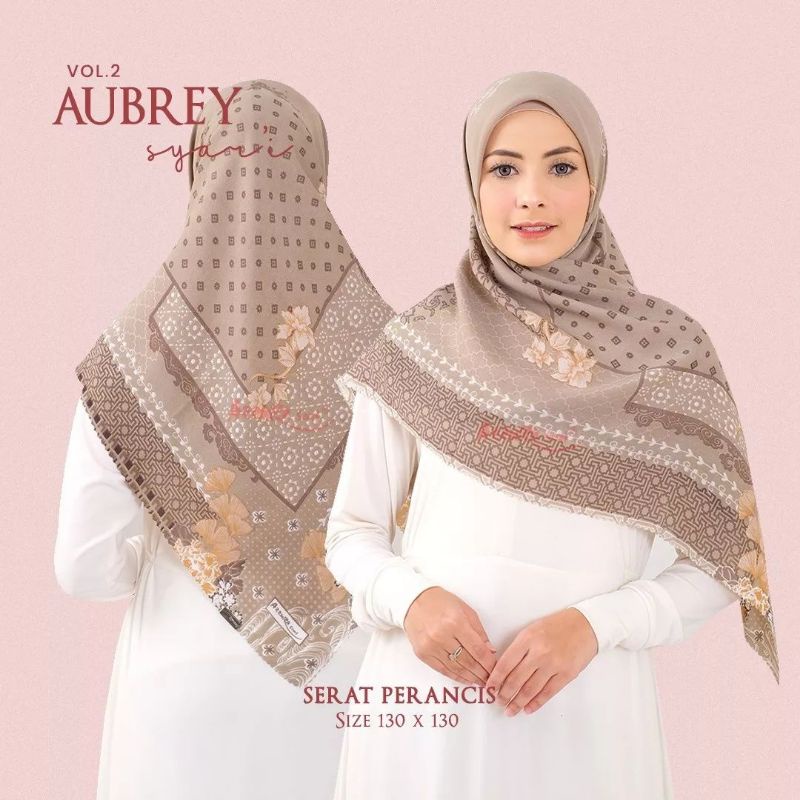 Aubrey Syar'i Segiempat Motif Syari Azzura Scarf Segi empat Jumbo