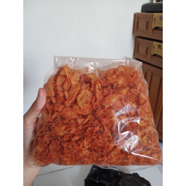 

KRIPSET (KERIPIK SETAN) KERIPIK SINGKONG PEDAS ORIGINAL