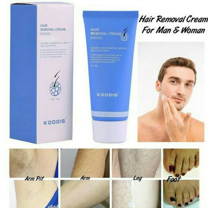 KOOGIS CREAM PERONTOK BULU PERMANEN ORIGINAL NATURAL HAIR REMOVAL