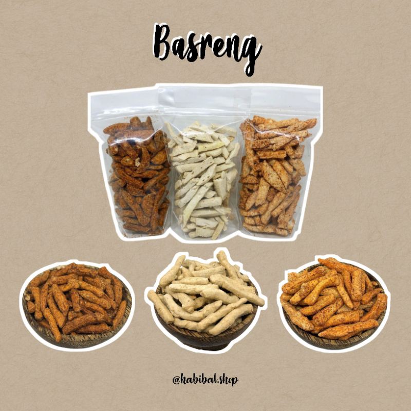 

Basreng 100gram (extra pedas, original, pedas biasa)