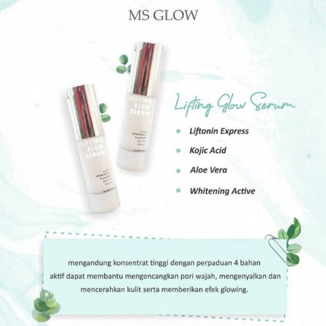 lifting MSglow.. untuk muka bopeng
