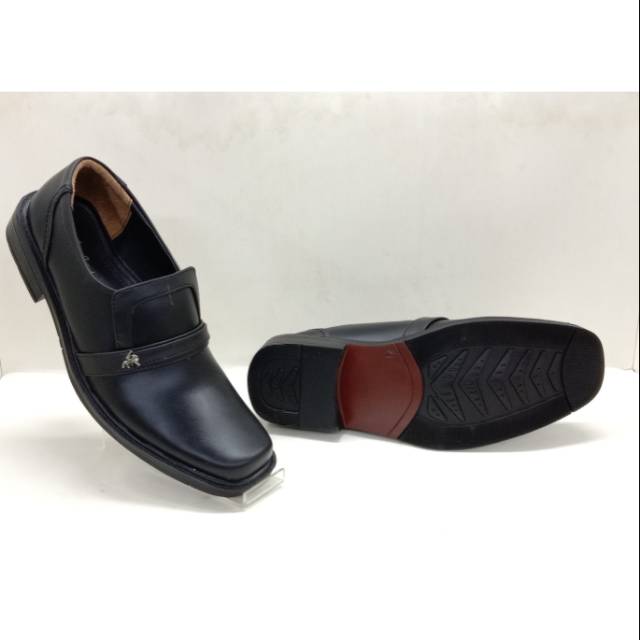 Sepatu pantofel pria CHARLES JORDAN HITAM