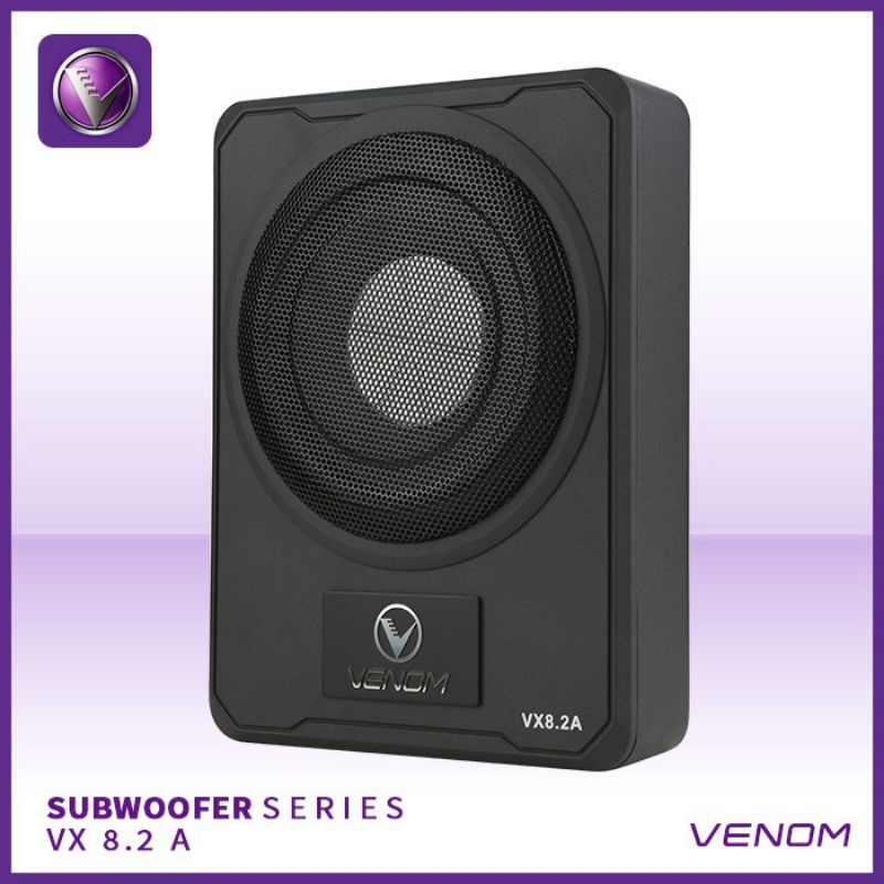 Subwoofer Kolong Aktif Mobil Venom VX 8.2 A / Sub Kolong Mobil Venom Original Free Kabel Instalasi