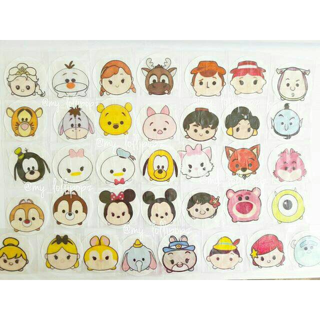 

TsumTsum, edible/ricepaper,Aman dimakan