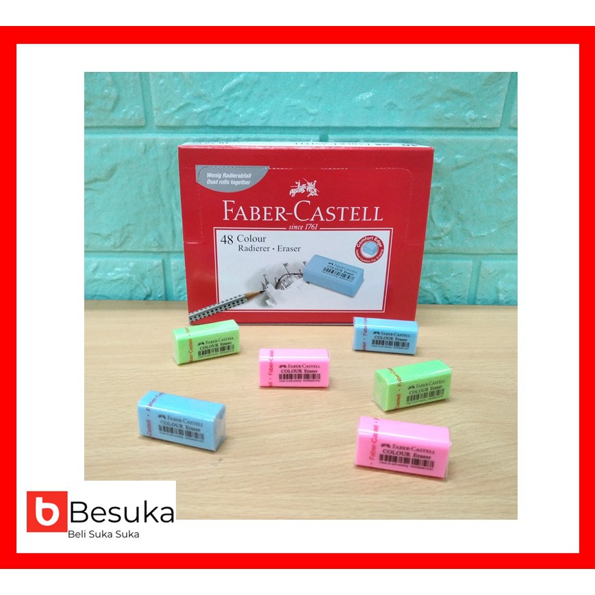 

ERASER COLOUR BOX 48 FABER CASTELL