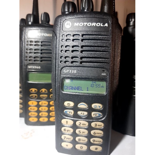 Ht Motorola Gp338 Made in Malaysia Frekuensi Uhf Low Band 350Mhz Normal Motorola GP 338 Uhf