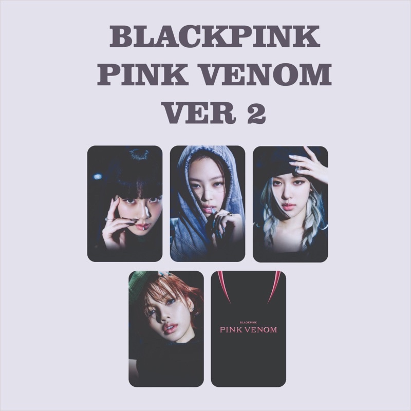 PHOTOCARD BLACKPINK 'BORN PINK' PINK VENOM