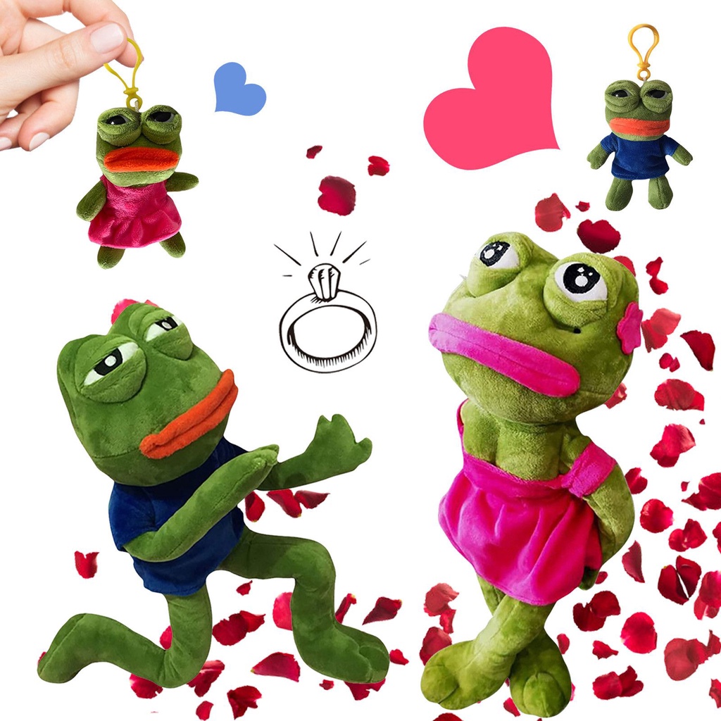 Pepe The Frog Sad Plush Pendant Gantungan Kunci Untuk Tas Sekolah