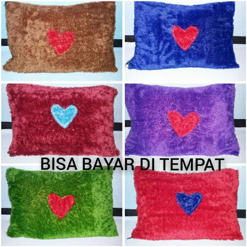 1PCS SARUNG BANTAL BULU RASPUR