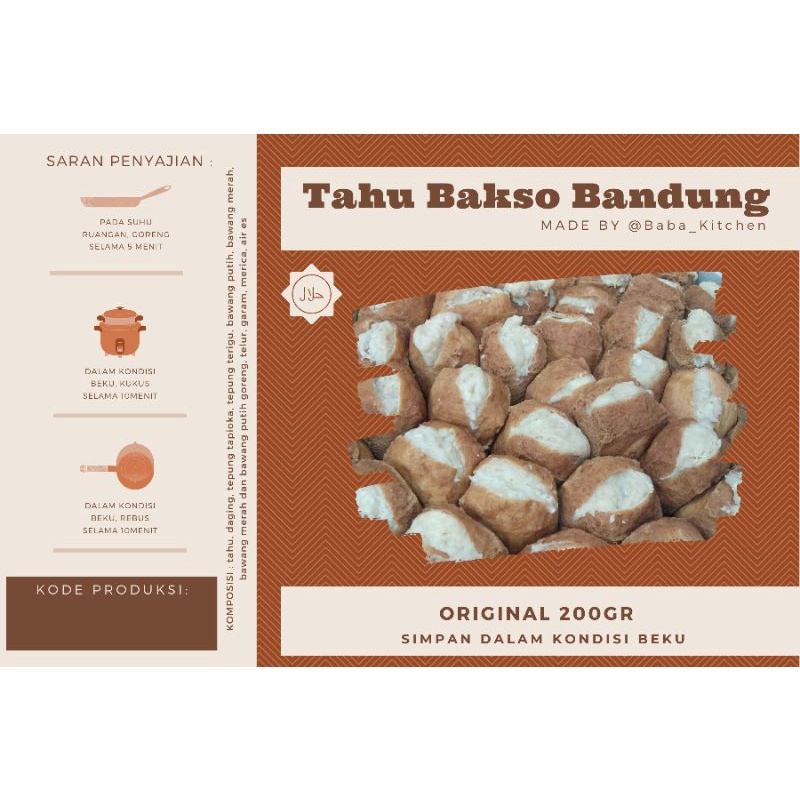 

TAHU BAKSO / TAHU BAKSO BANDUNG / TAHU BASO / TAHU BASO BANDUNG ( kemasan baru 200gr)