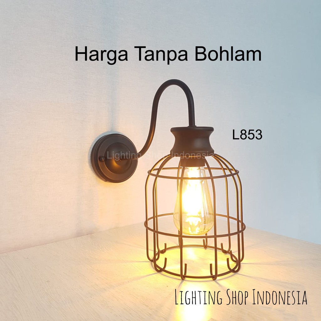 L689 lampu dinding vintage  hias indoor retro dekorasi kafe 