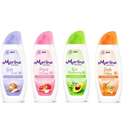 MARINA NATURAL HAND &amp; BODY LOTION MOUSTURIZING - 185 ml