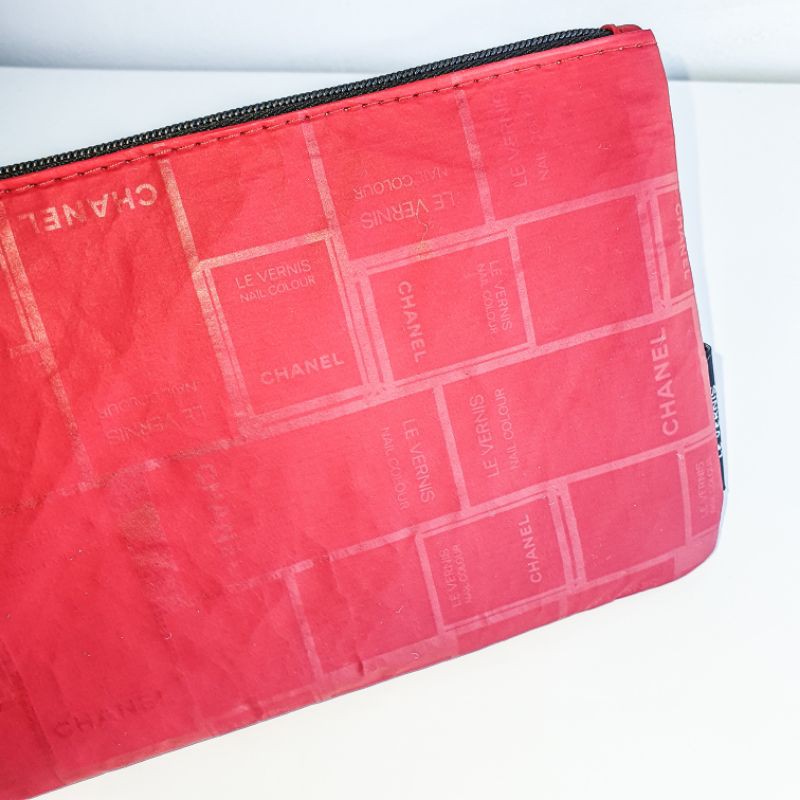 [Merchandise] Chanel Le Vernis Makeup Cosmetic Red Pouch Bag