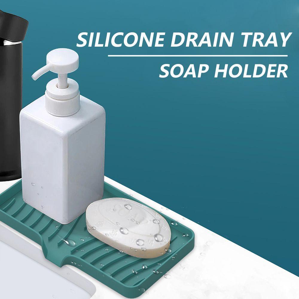 Preva Sabun Dish Draining Table Scrubber Dengan Built-in Drain Lip Sink Tray
