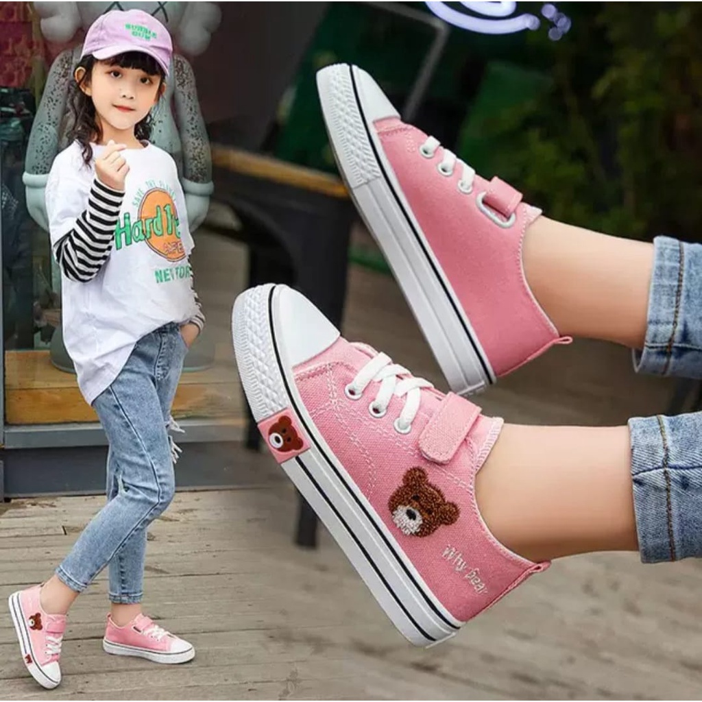 JESSY_SEPATU SNEAKERS KIDS BOYS &amp; GIRL GAYA CASUAL AS175