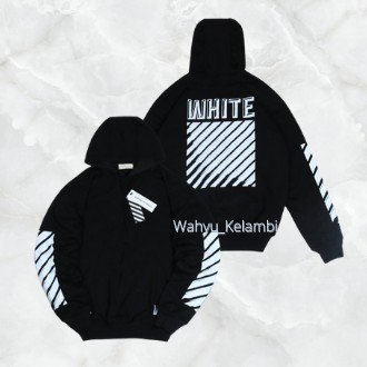 Jaket Sweater Hoodie OFF WHT DIAGONAL – Black Edition Trendy Casual Unisex Good Brand Quality Stylis