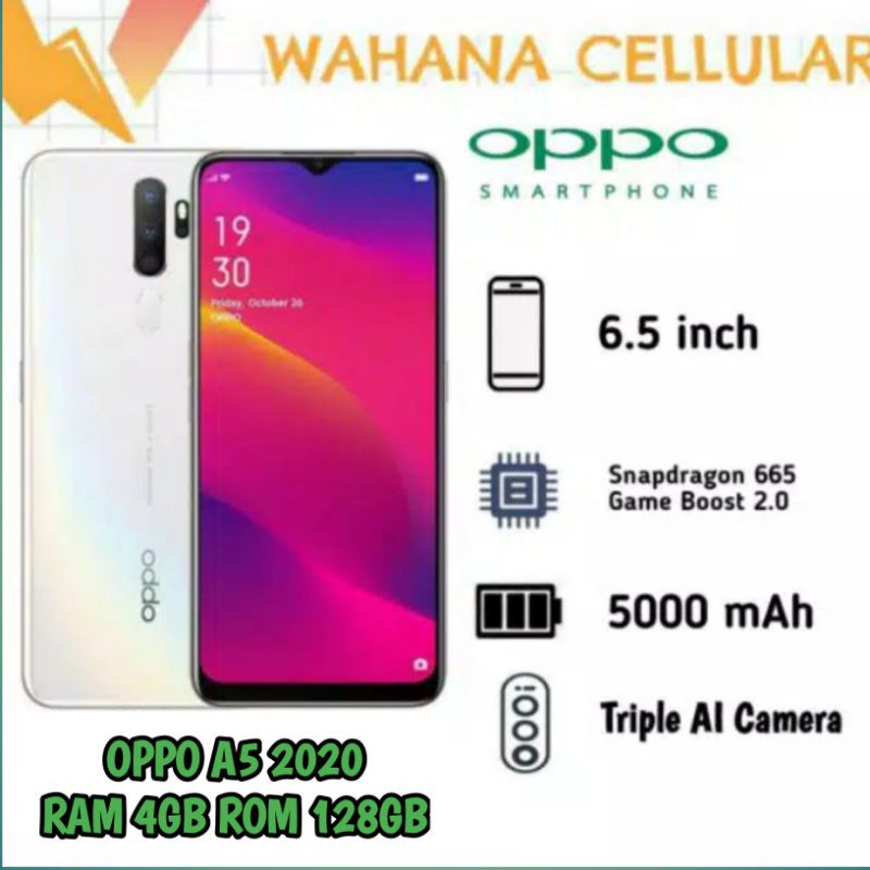 Hp Oppo A5 2020 Ram 4 128 Gb Garansi Resmi Hp Oppo A5 2020 3 64 Gb Garansi Resmi Shopee Indonesia