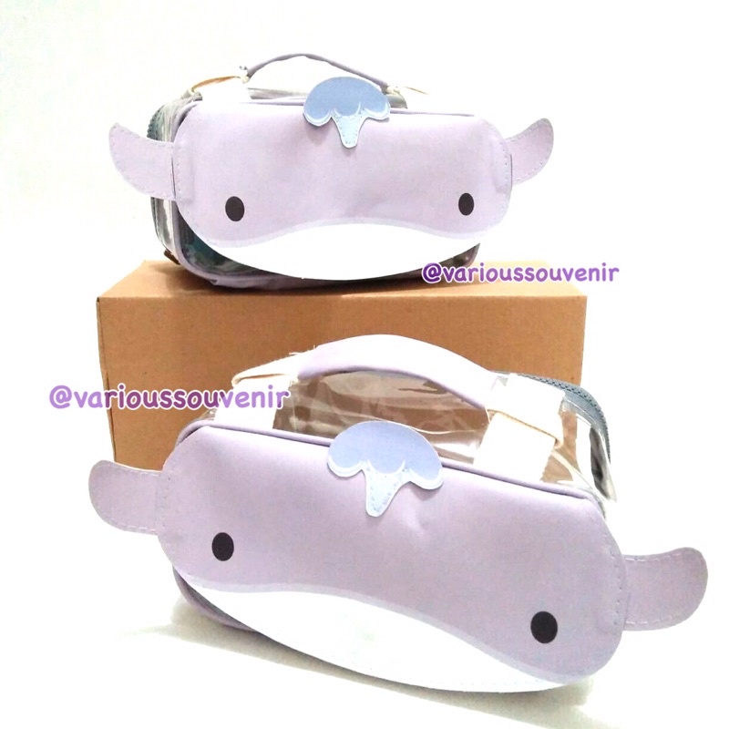Tempat Masker Lucu Ikan Lumba Lumba Wadah Masker Tempat Tissue Mobil Portable Souvenir Ulang Tahun