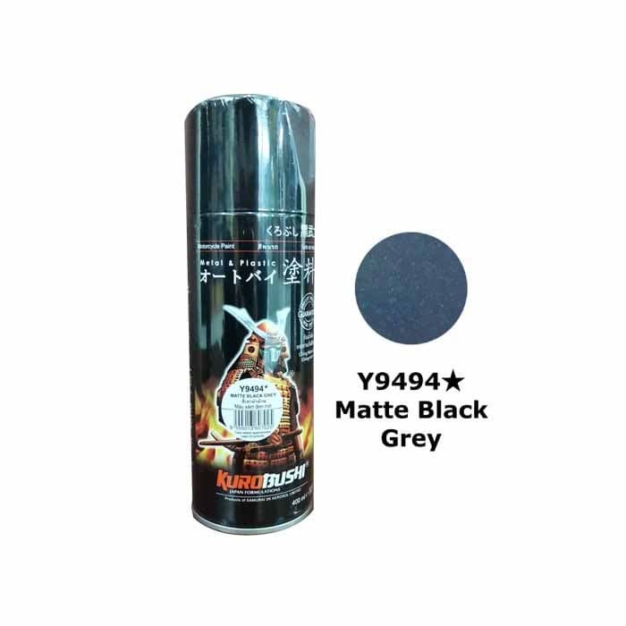 Samurai Paint Kurobushi Cat Pilox Pilok 400 ml - Matte Black Grey / Abu2 Tua Doff (Y9494*)