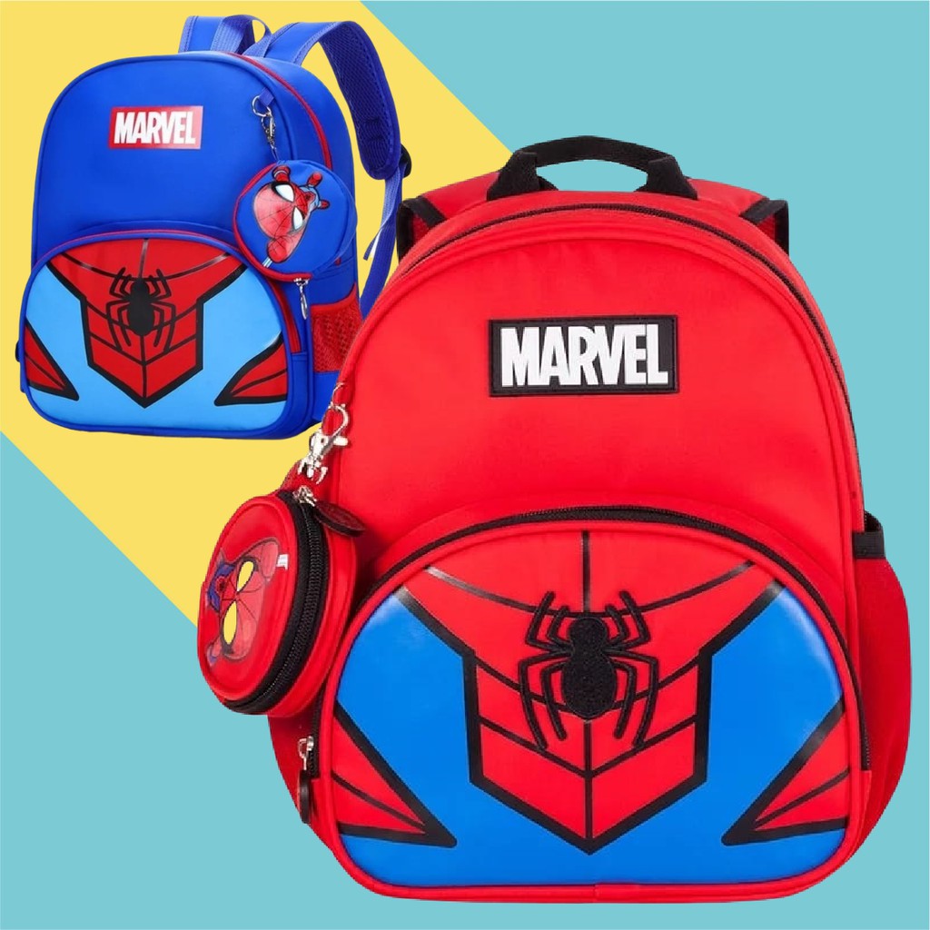 BDKR_TAS - Tas Ransel Fashion Sekolah Anak Laki Laki PAUD TK SD Marvel Super Hero Kapten Amerika free fire Batmen Tas sekolah anak laki laki motif superhero marvel SD