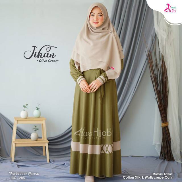 Jihan Gamis set Original By Alwahijab