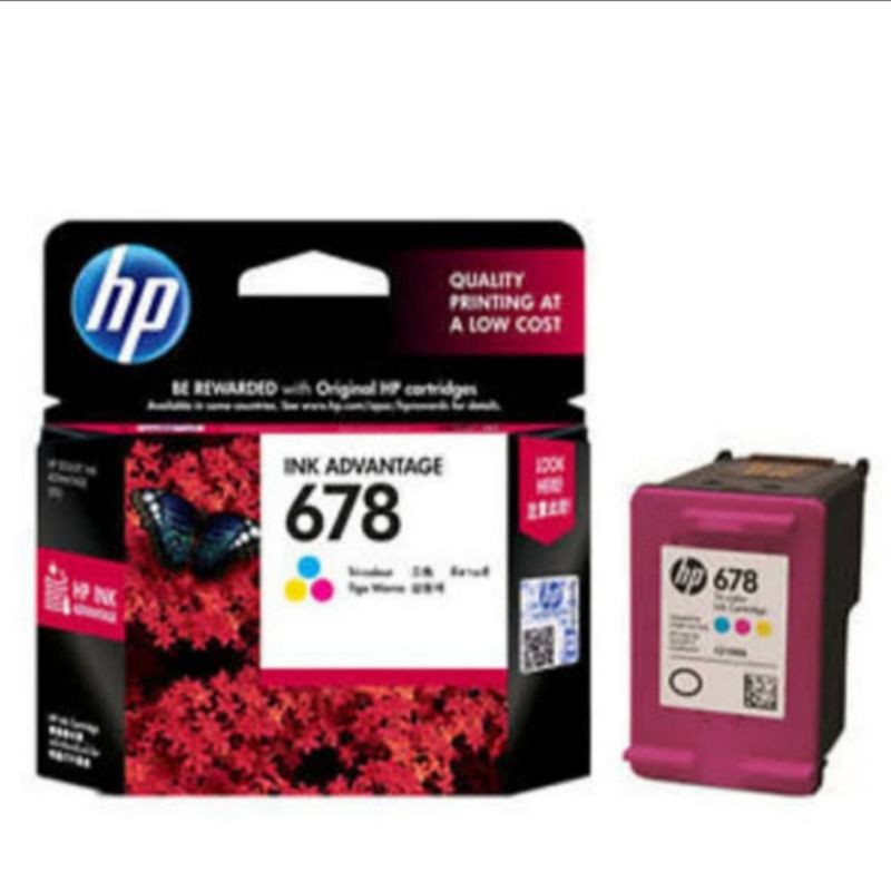 Tinta Cartridge hp 678 Black-Colour Original