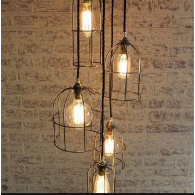 KAP LAMPU HIAS KAP LAMPU GANTUNG KAP RETRO CAFE