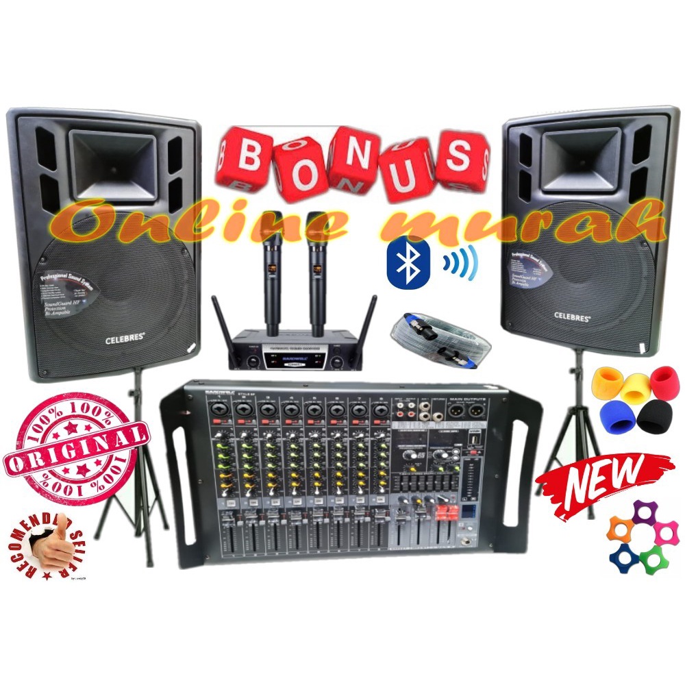 paket sound system celebress RCF 15'' hardwell number1 hardwell style8