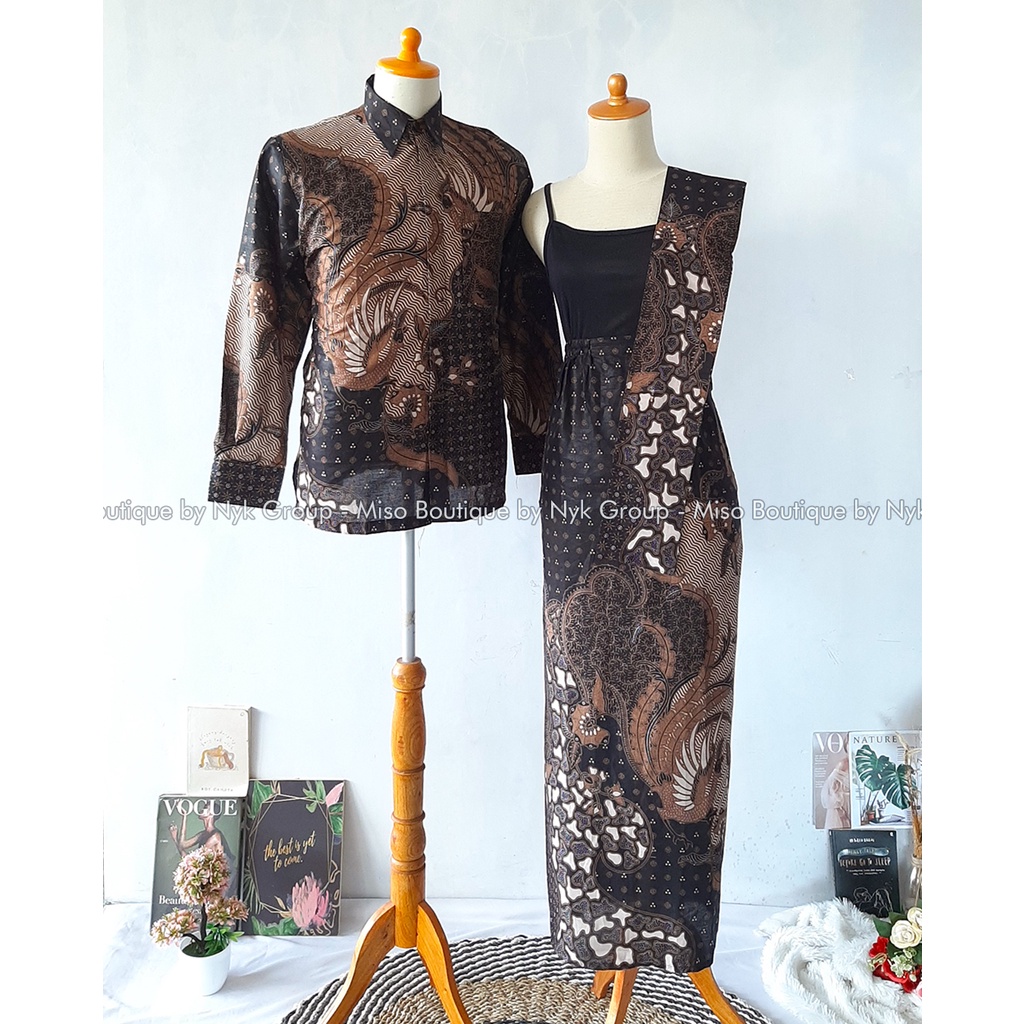 MISO BUTIK (BISA COD) - Kemeja Pria dan Rok Span Batik Modern - Batik Freya Super Real Pict - Rok Span Allsize Free Selendang - Bawahan Batik Katun Halus Premium Terbaru  - Batik Couple Sarimbit Keluarga - Batik Terlaris dan Termurah