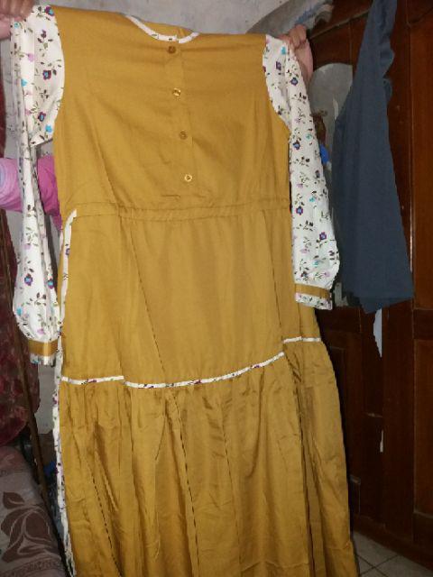 Luvena - Shamira Korpri Dress Original/ Gamis Batik / Seragam Batik Pns / Batik Biru