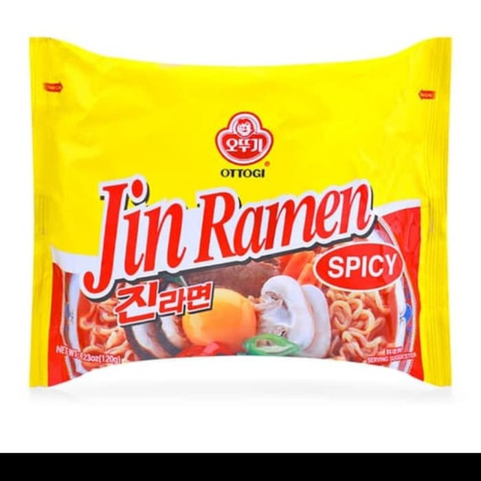 

impor-mie- ottogi jin ramen spicy korean noodle -mie-impor.