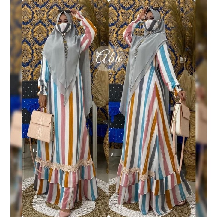 MP Gamis set khimar salur renda