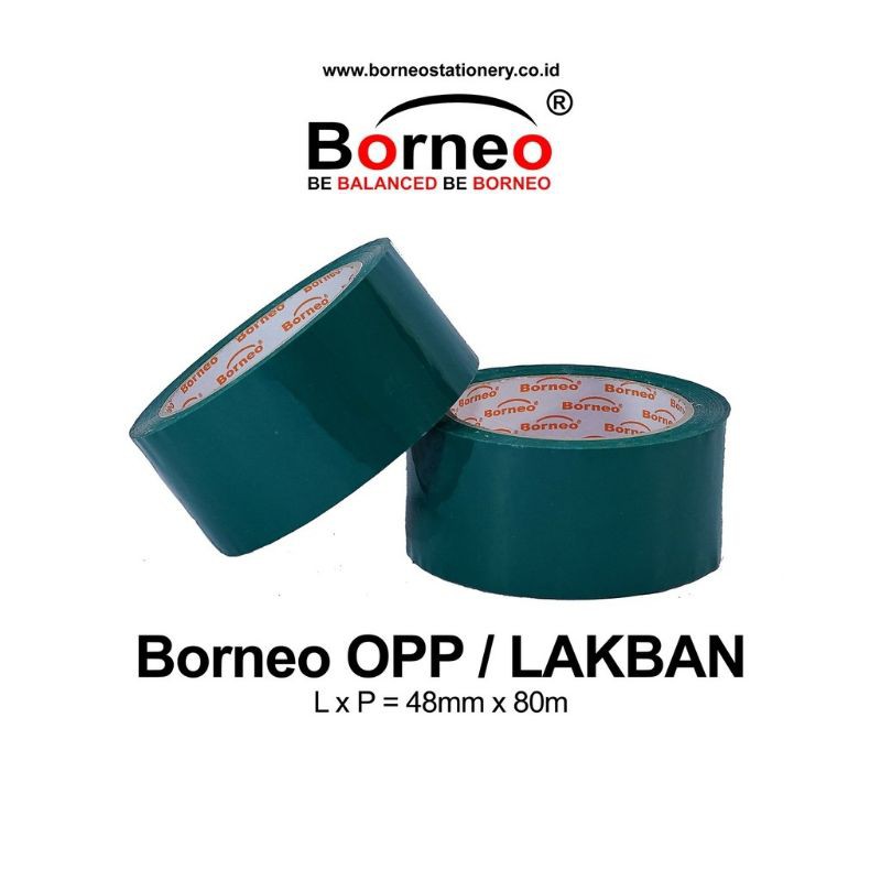 BORNEO Lakban warna warni 2&quot;x80 m/90 yard LAKBAN WARNA 90 YARD