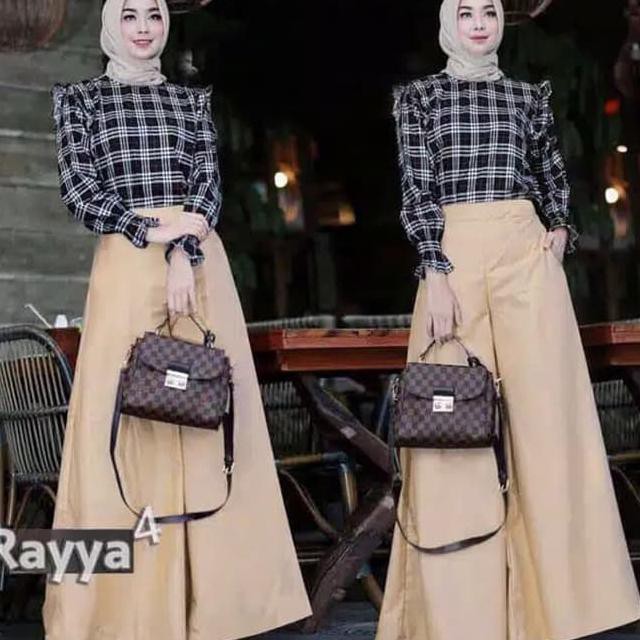 VRS-RAYYA 2 GAMIS SYARI BUSANA MUSLIM WANITA - COKELAT TRENDY