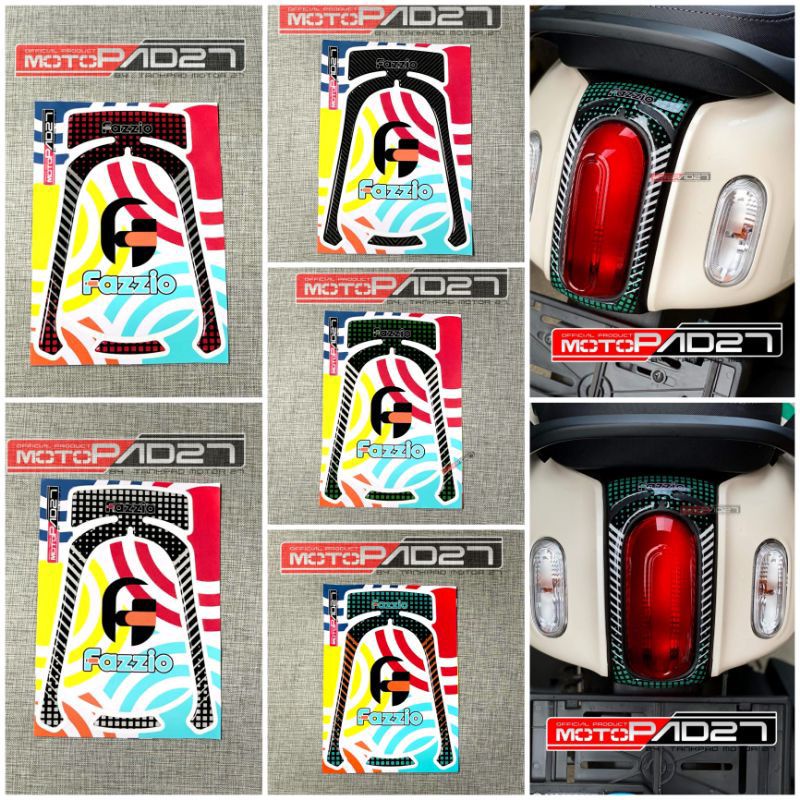 STICKER STIKER RESIN TIMBUL LAMPU BELAKANG STOP LAMP FAZZIO 125 PREMIUM