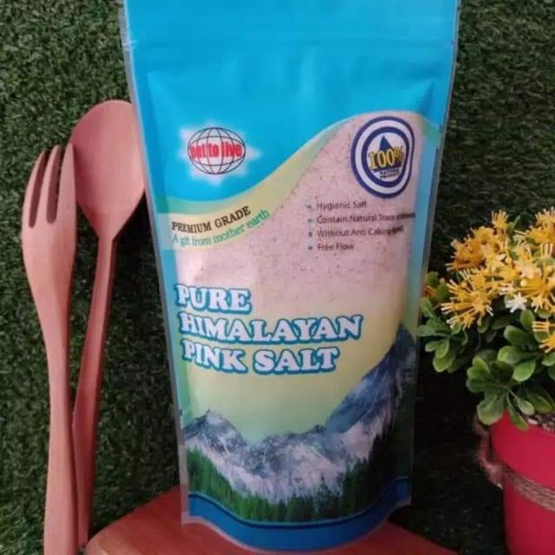 

pure himalayan pink salt eat to live 500gr / himsalt / garam himalaya