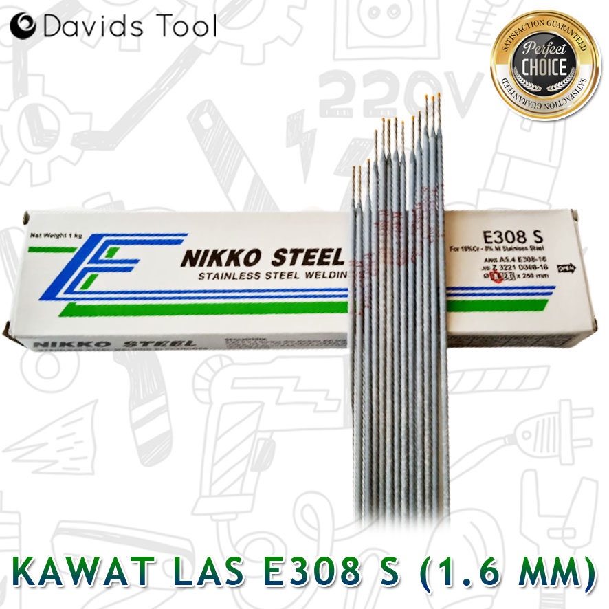 Kawat Las Stainless 1.6 mm E 308 S Nikko Steel Per Biji