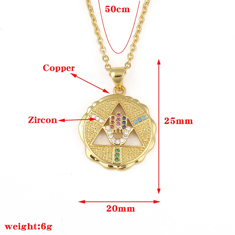 Wanita retro kecil liontin micro zircon-meletakkan kalung dingin ornamen aksesoris