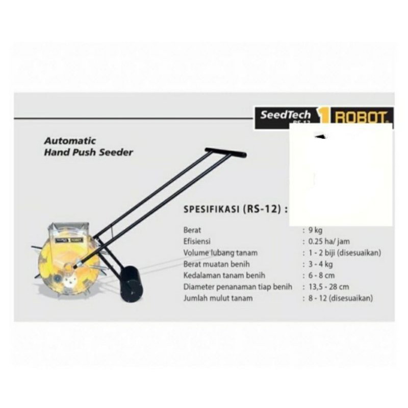 Alat Tanam Biji Jagung RS 12 / Automatic Hand Push Seeder Robot RS-12