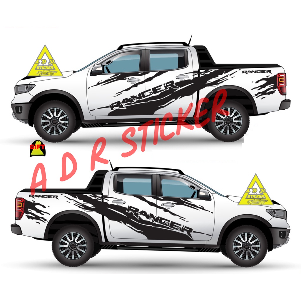 TERBARU CUTTING STICKER STIKER MOBIL FORD RANGER STRIPING STIKER MOBIL RANGER TERLARIS