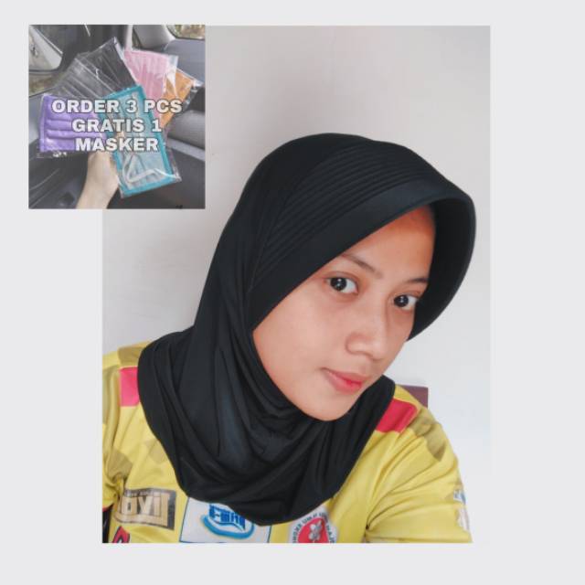 Hijab Sport / Hijab Volly / Bergo Sport / Bergo volly / kerudung Olahraga / Basket / Renang