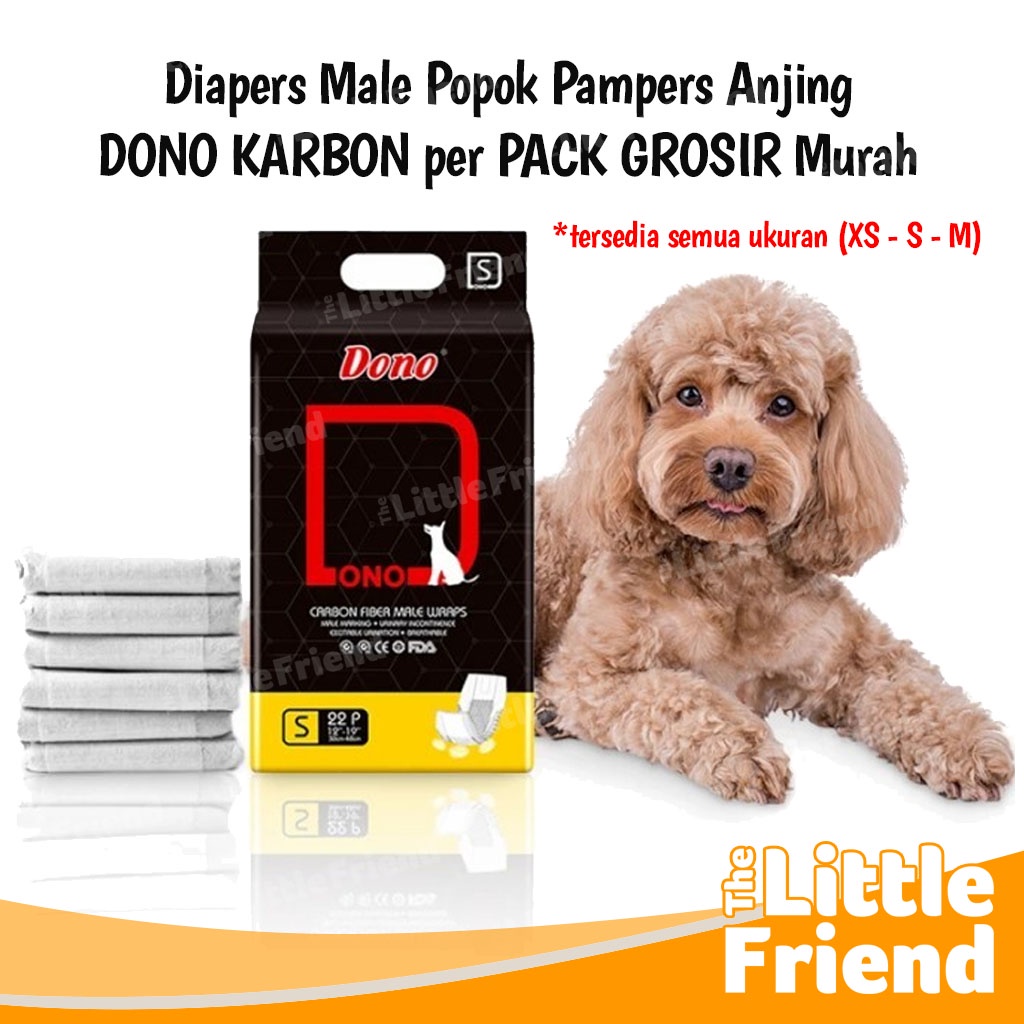 Diapers Male Popok  Anjing DONO KARBON per PACK GROSIR Lebih Murah